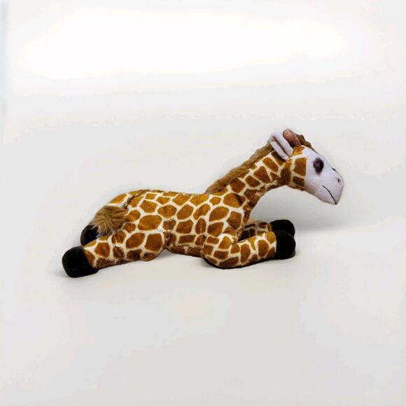 Toys R Us Geoffrey Giraffe Plush 16” Laying Down 2011 Brown Hooves TRU Exclusive - Picture 5 of 10